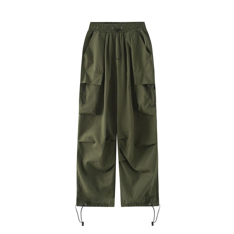 Women's Pants Capris Y2K Streetwear Cargo Pants Women Casual Vintage Baggy Wide Leg Straight Trousers Jogger Big Pockets Oversize Overalls Sweatp