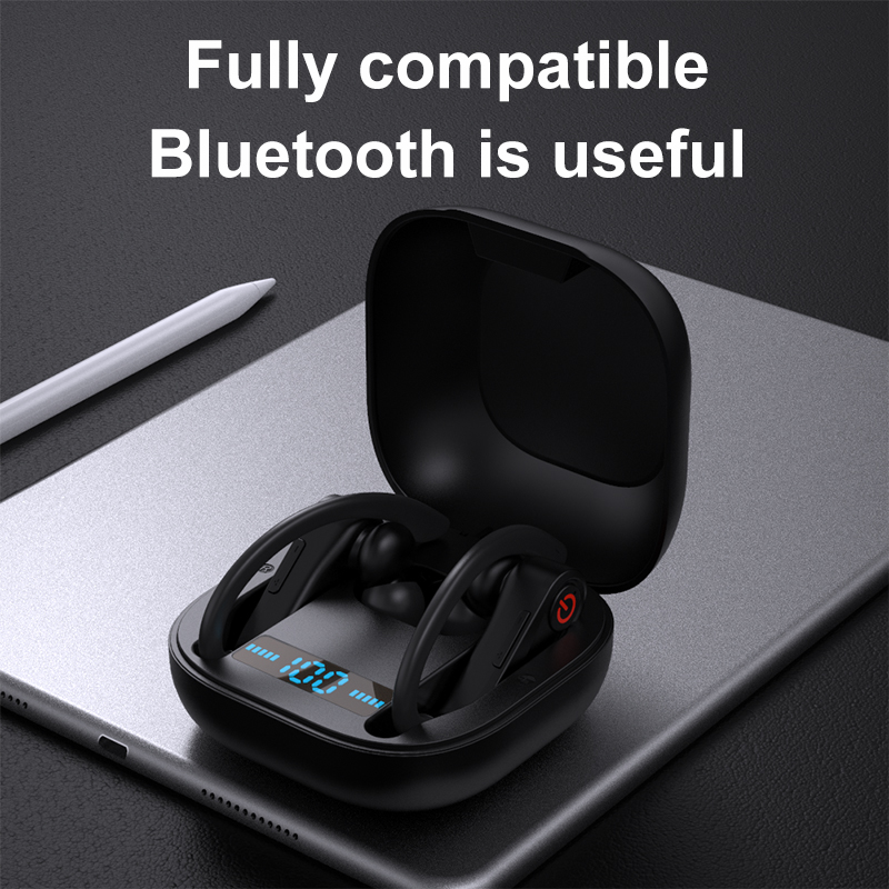 newest tws wireless headphones hifi sound bluetooth earphone noise reduction sport headset ipx7 waterproof earbuds with dual mic