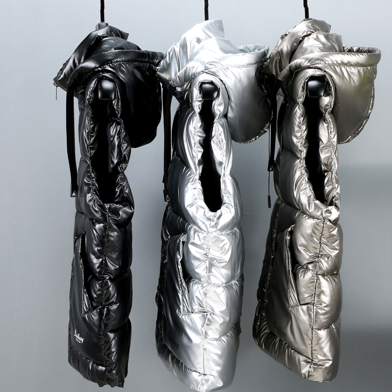 Men's Vests Autumn Winter Men's Sleeveless Jackets Hooded Casual Zipper Warm Stand Collar Puffer Vest Men Cotton Padded Waistcoat 230721