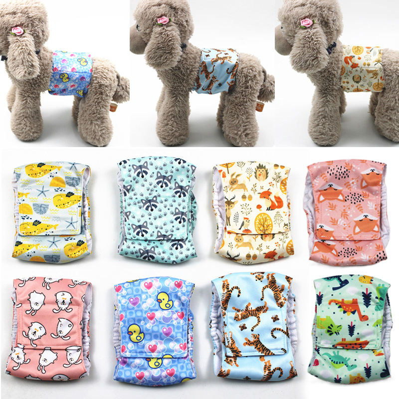 Washable Male Dog Diapers High Absorbing Belly Bands Reusable Wrap Diapers and Doggie Pants for Male Dogs Untrained,Incontinence and Puppy Training