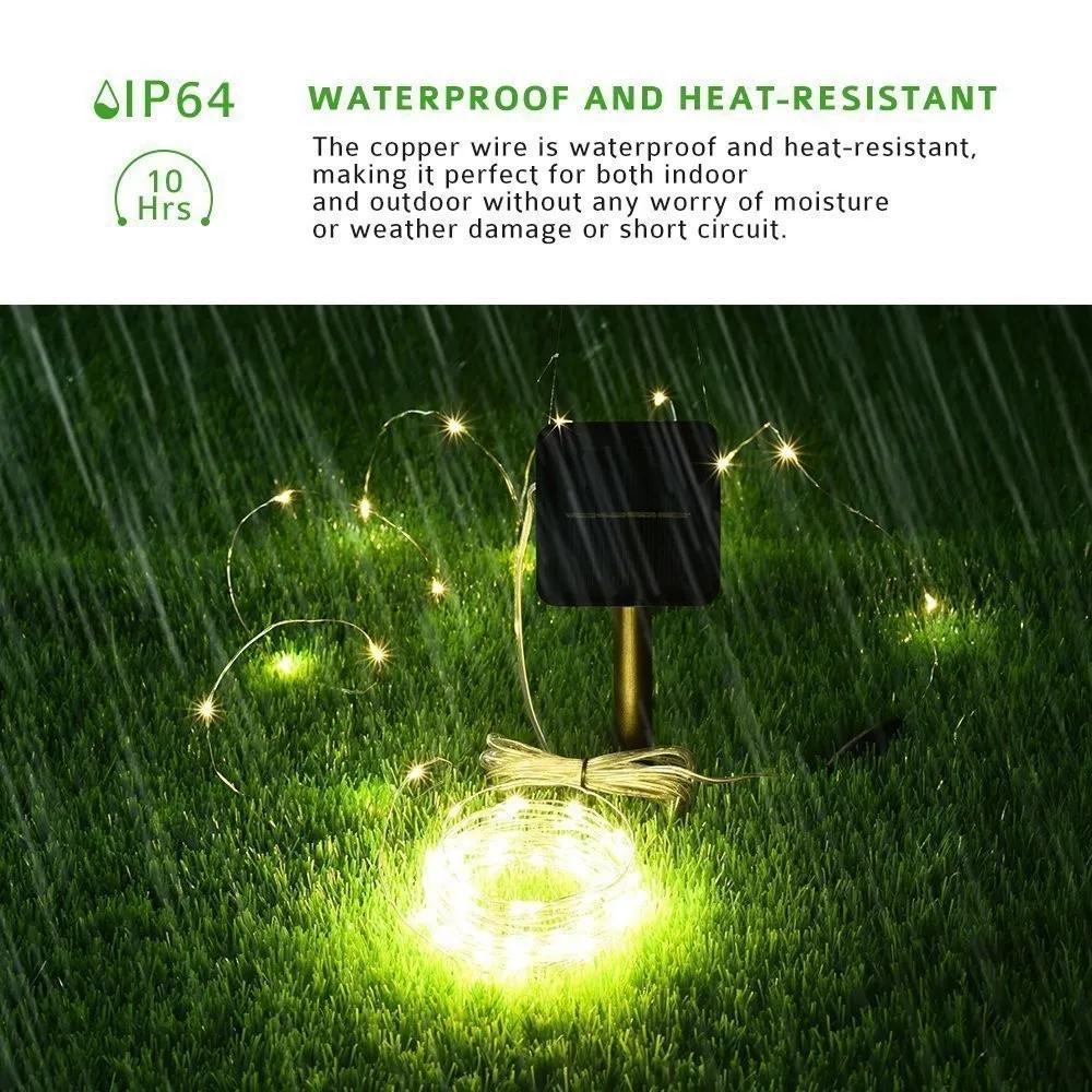 Indoor 500 LED solar string light garden solar street lights outdoor waterproof Solar Panel Lamp Christmas Tree Decoration luz solar exterior Solar Li