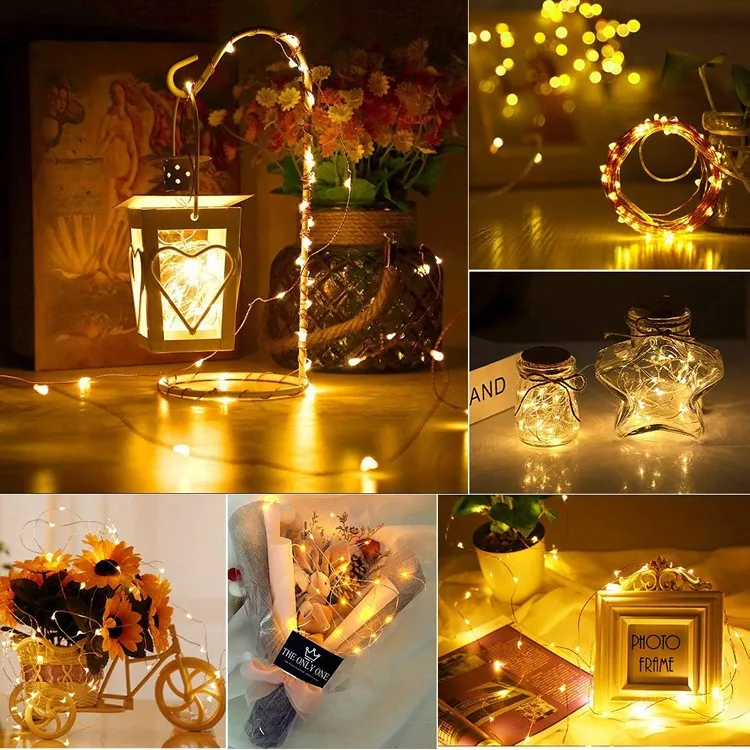 Indoor 500 LED solar string light garden solar street lights outdoor waterproof Solar Panel Lamp Christmas Tree Decoration luz solar exterior Solar Li