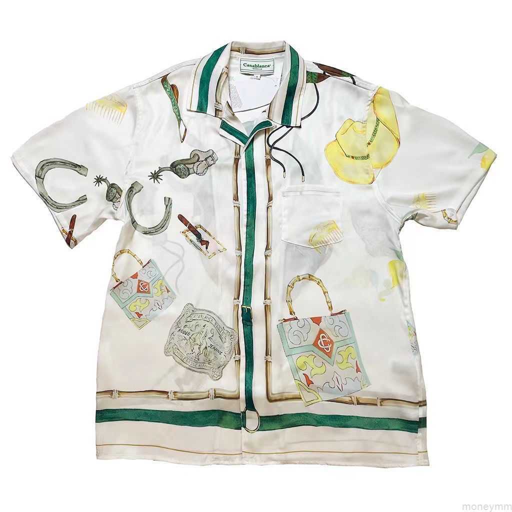 Casa Designer Fashion Clothing Shirts Tracksuits Casablanca Shirt Racecourse Jewelry for Men Women Couples Twill Silk Short Sleeve Shirt, Beige
Casa Designer Fashion Clothing Shirts Tracksuits Casablanca Shirt Racecourse Jewelry for Men Women Couples Twill Silk Short Sleeve Shirt, Beige