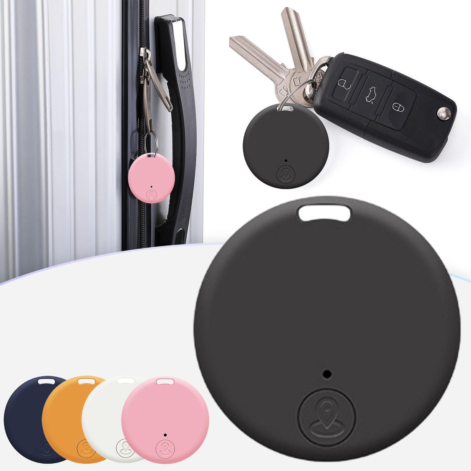 Bluetooth Compatible Tracker Keys Finder Item Locator for Keys Bags Pets Anti-lost Locator Alarm Reminder For Smart Phone