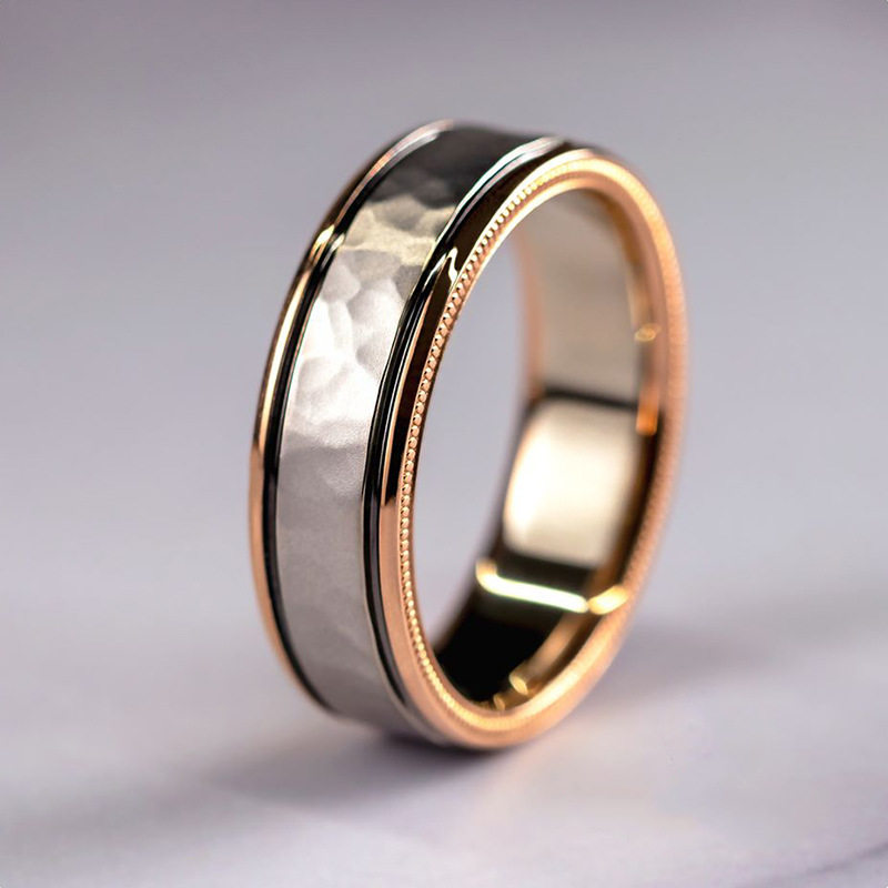 Choucong Brand Wedding Rings Luxury Jewelry Rose GOld Fill Princess Cut White 5A Cubic Zircon Party Eternity Women Engagement Men Couple Rings For Lov