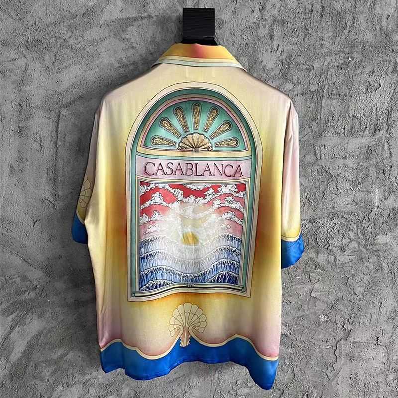 Casa Designer Fashion Clothing Shirts Tracksuits Correct Version of Casablanca Sun Cloud Print Style Shirt Loose Fitting Men's Women's Trendy Short Sleeved Shirt, Shipping fee
Casa Designer Fashion Clothing Shirts Tracksuits Correct Version of Casablanca Sun Cloud Print Style Shirt Loose Fitting Men's Women's Trendy Short Sleeved Shirt, Shipping fee