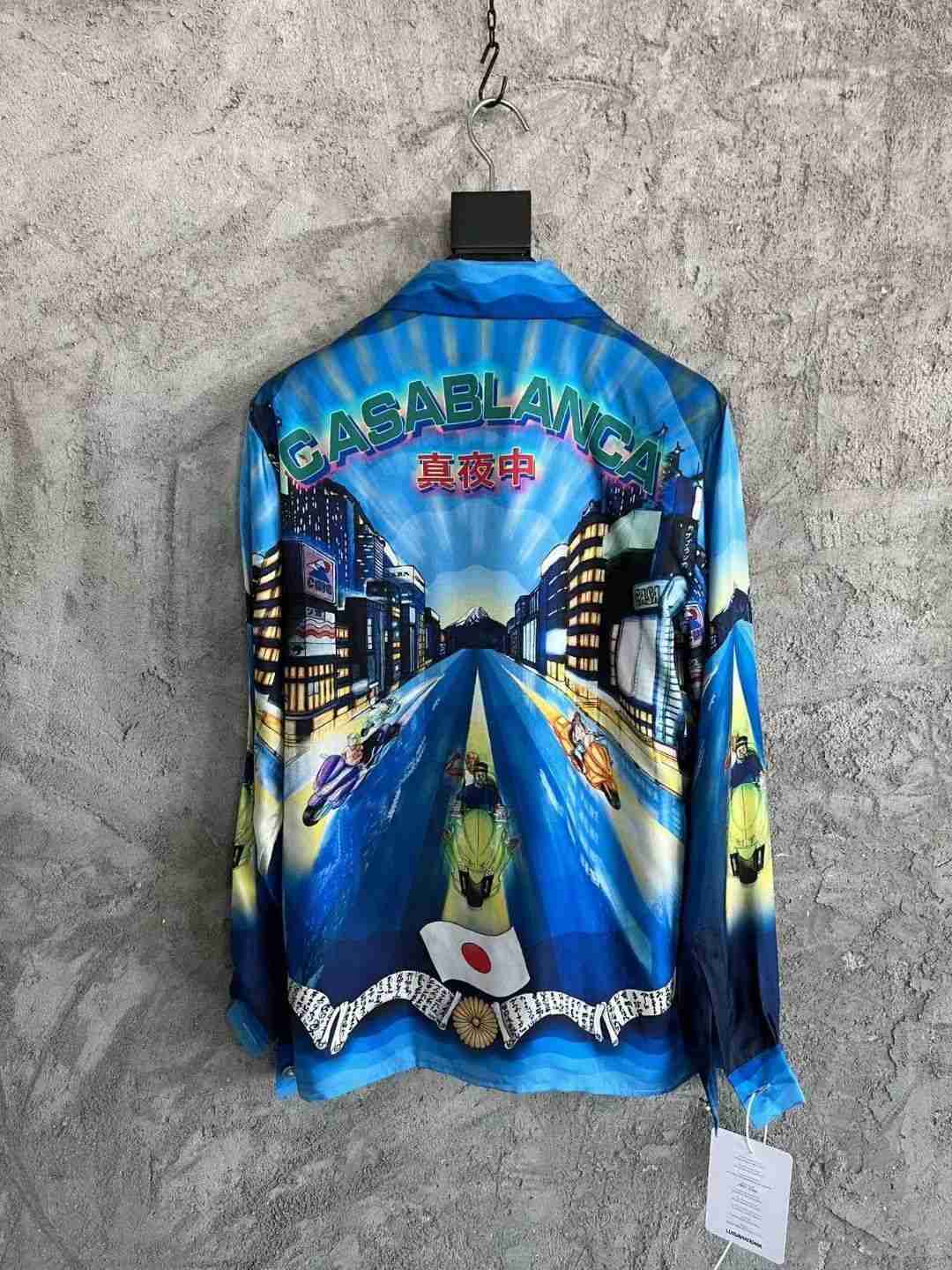 Casa Designer Fashion Clothing Shirts Tracksuits Casablanca Real Night Printed Silk Unisex Sicilian Flower Holiday Long Sleeve Shirt, Shipping fee
Casa Designer Fashion Clothing Shirts Tracksuits Casablanca Real Night Printed Silk Unisex Sicilian Flower Holiday Long Sleeve Shirt, Shipping fee