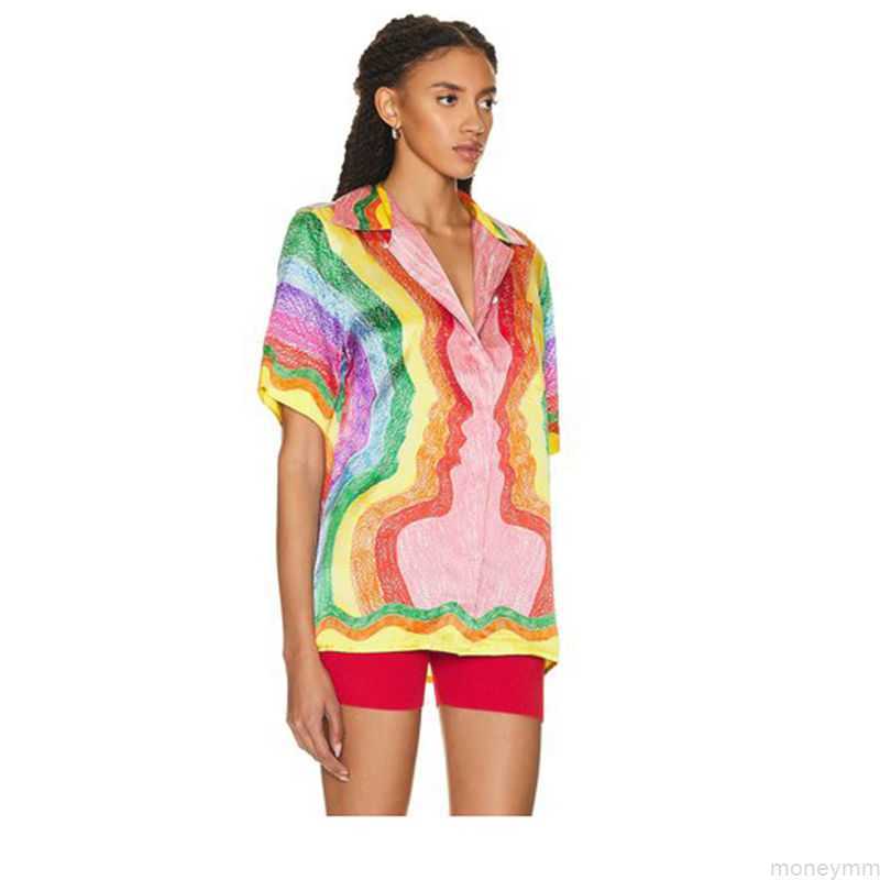 Casa Designer Fashion Clothing Shirts Tracksuits Sicilian Casablanca Handpainted Rainbow Eye Print Style Shirt Loose Fitting Mens Womens Trendy Short Sleeved Shi, Shipping fee
Casa Designer Fashion Clothing Shirts Tracksuits Sicilian Casablanca Handpainted Rainbow Eye Print Style Shirt Loose Fitting Mens Womens Trendy Short Sleeved Shi, Shipping fee