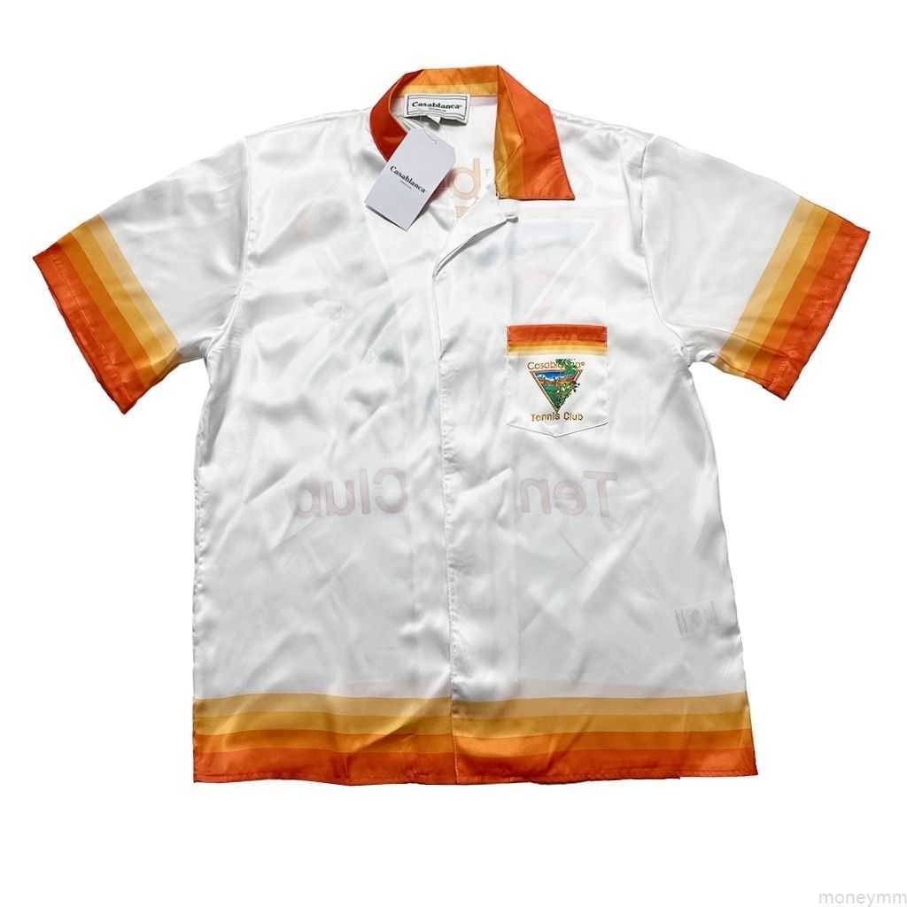Casa Designer Fashion Clothing Shirts Tracksuits High Quality Casablanca White Orange Tennis Court Coconut Tree Print Mens Womens Loose Versatile Silk Short Sleev, Shipping fee
Casa Designer Fashion Clothing Shirts Tracksuits High Quality Casablanca White Orange Tennis Court Coconut Tree Print Mens Womens Loose Versatile Silk Short Sleev, Shipping fee