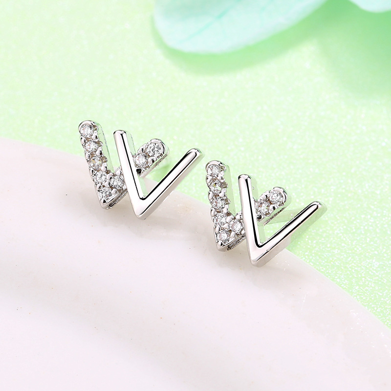 Real 925 Sterling Silver Hip Hop Inspired Micro Pave Diamond Stud Earrings for Men and Women