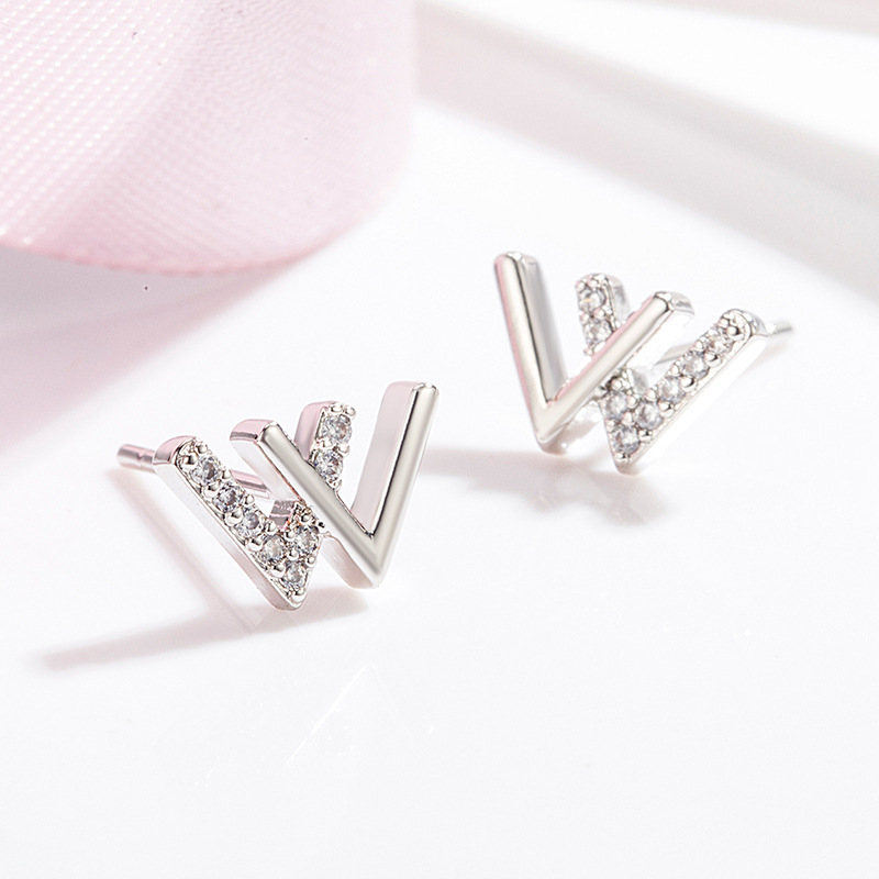Real 925 Sterling Silver Hip Hop Inspired Micro Pave Diamond Stud Earrings for Men and Women