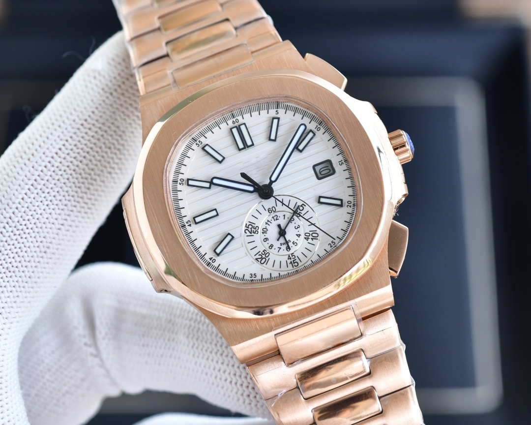 Brand New Men Aquanaut nautilussity 5980 Series wristwatches Men's Automatic Mechanical watches women Luxury Watch Brown Dial Rose Gold Stainless Steel Strap #683