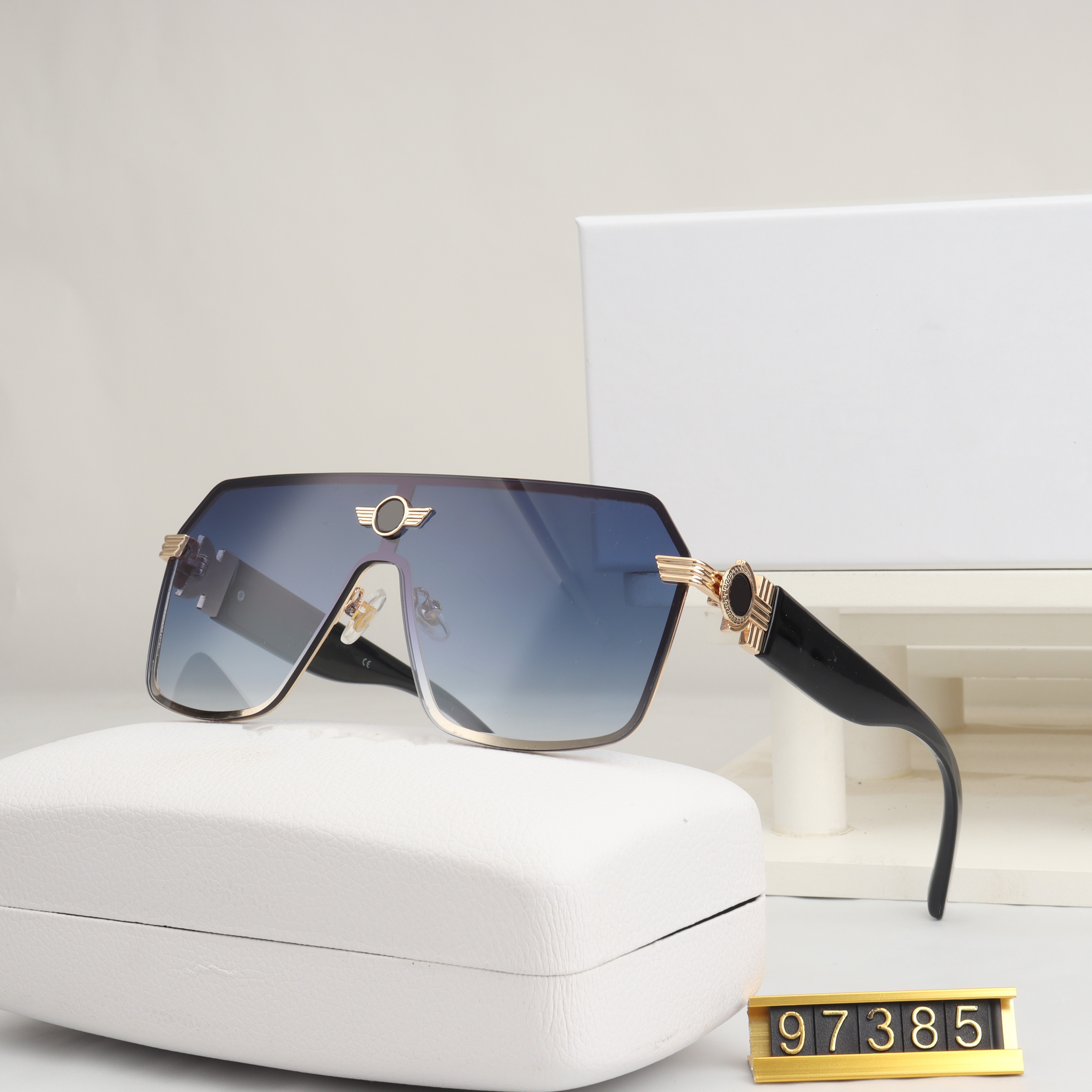 Classic Pilot Sunglasses Brand Design UV400 Eyewear Metal Gold Frame Sun Glasses Men Women Mirror 1712 Sunglass Polaroid glass Lens
