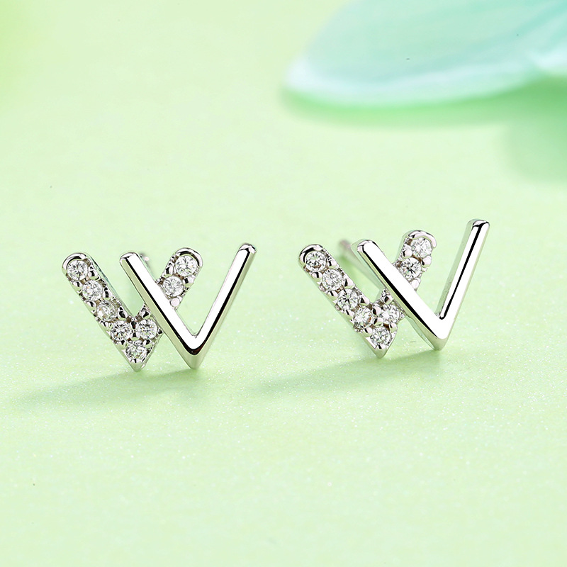 Real 925 Sterling Silver Hip Hop Inspired Micro Pave Diamond Stud Earrings for Men and Women