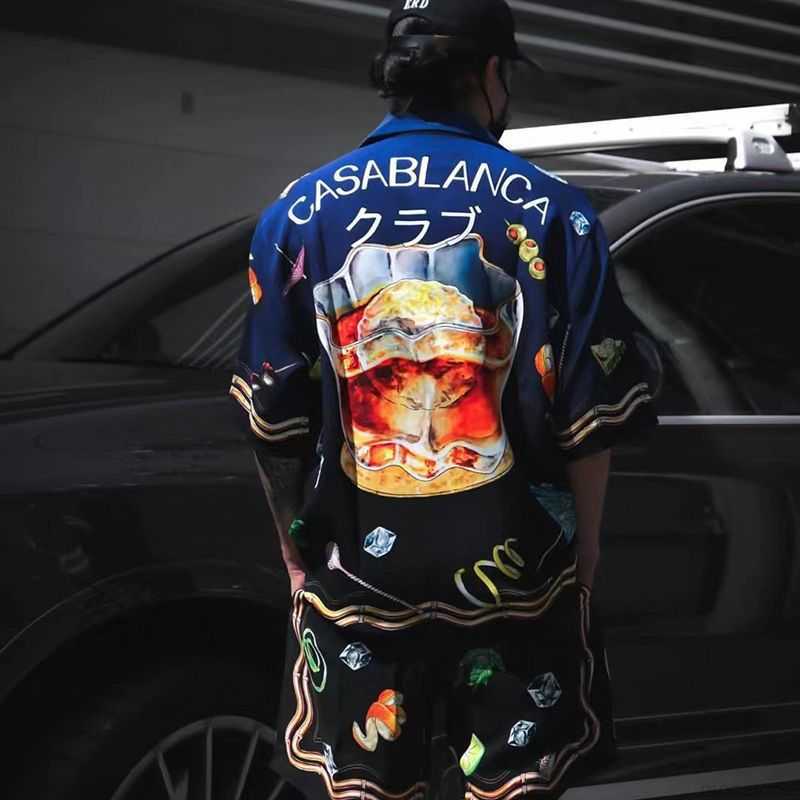 Casa Designer Fashion Clothing Shirts Tracksuits Casablanca 22ss Colorful Whisky Fruit Sicilian Style Hawaiian Short Sleeve Shirt for Men Women, Shipping fee
Casa Designer Fashion Clothing Shirts Tracksuits Casablanca 22ss Colorful Whisky Fruit Sicilian Style Hawaiian Short Sleeve Shirt for Men Women, Shipping fee