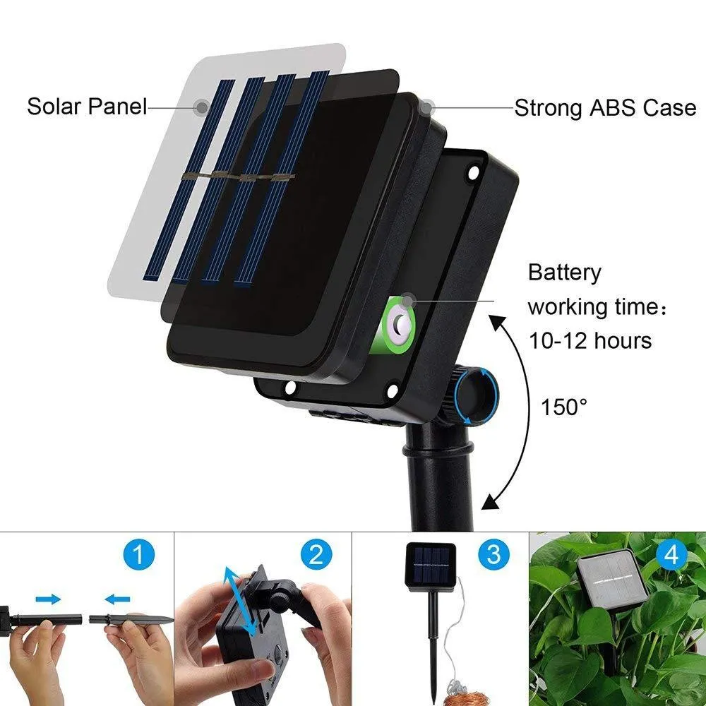 Indoor 500 LED solar string light garden solar street lights outdoor waterproof Solar Panel Lamp Christmas Tree Decoration luz solar exterior Solar Li