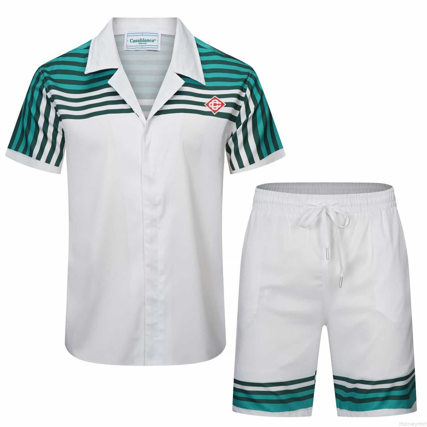 Casa Designer Fashion Clothing Shirts Tracksuits 2023 New Casablanca Green Stripe Short Sleeve Shirt Set for Men Women, Shipping fee
Casa Designer Fashion Clothing Shirts Tracksuits 2023 New Casablanca Green Stripe Short Sleeve Shirt Set for Men Women, Shipping fee