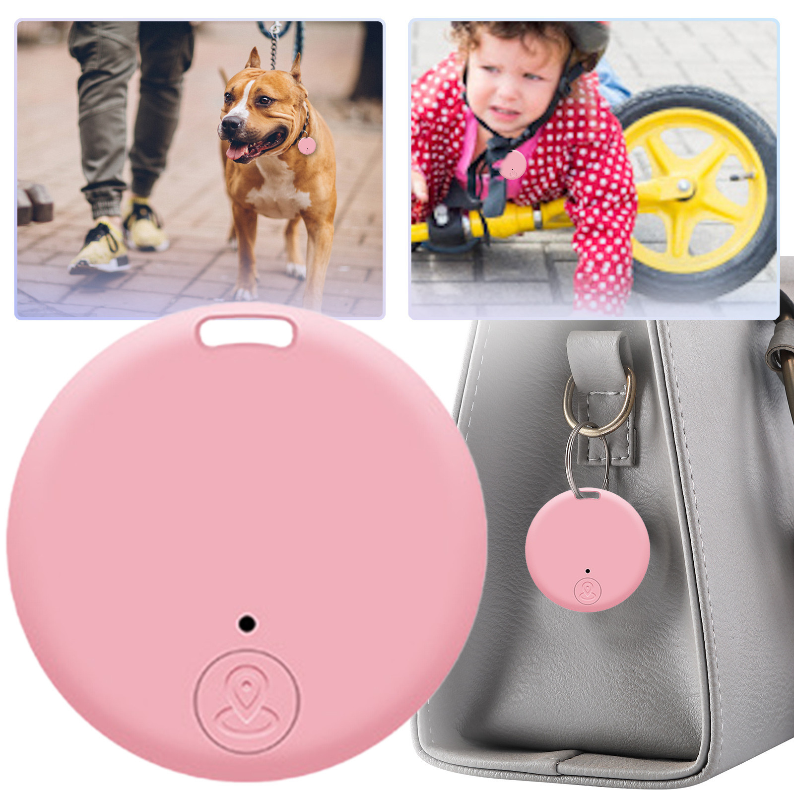 Bluetooth Compatible Tracker Keys Finder Item Locator for Keys Bags Pets Anti-lost Locator Alarm Reminder For Smart Phone