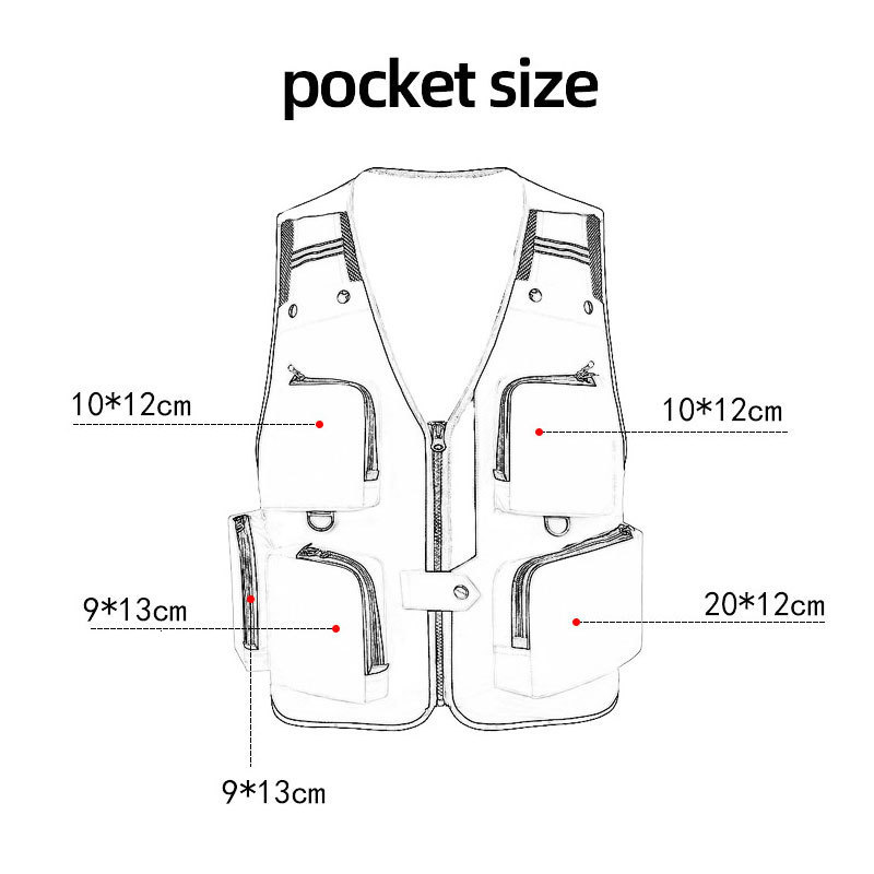 Men's Vests Summer Casual Mesh Multi Pocket Vest Men Outdoor Fishing Tool Vest Women Sleeveless Jacket Pographer Vest Hunting Waistcoat 230721