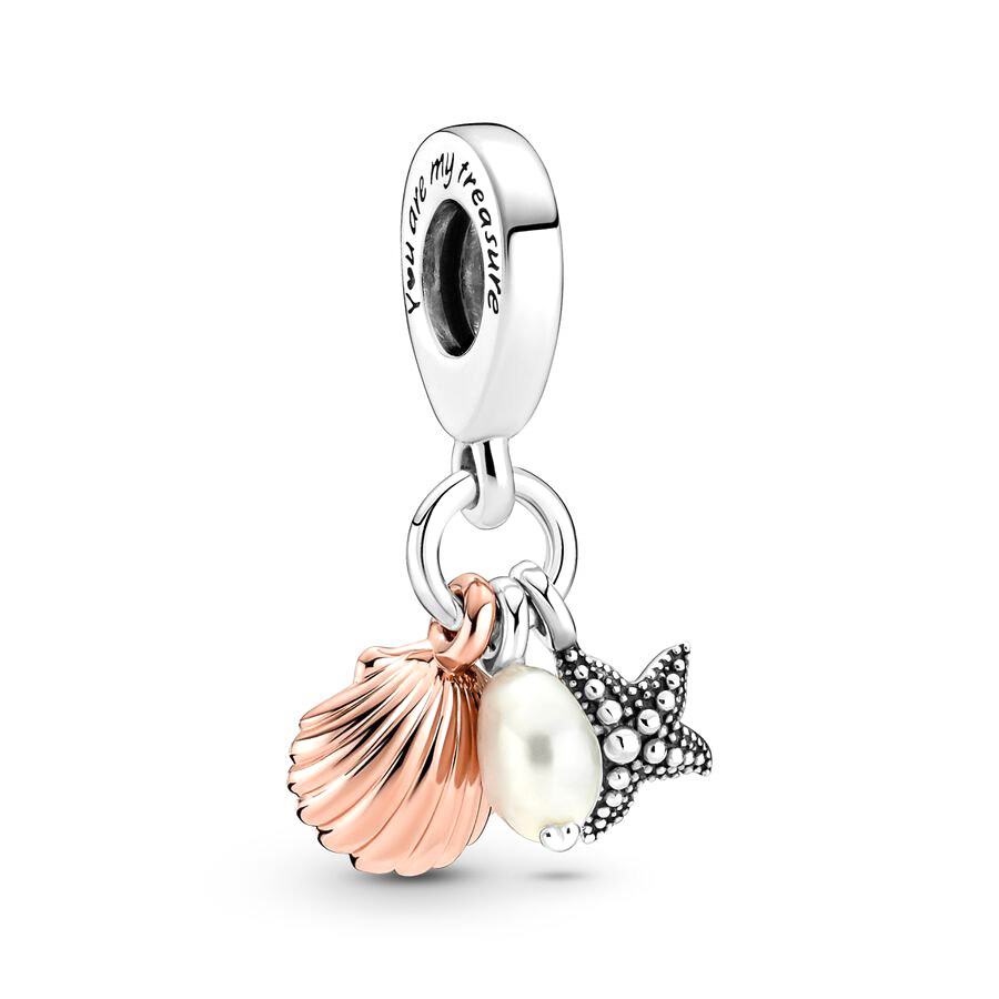 925 Silver CharmPink Original Fish, Turtles, and Snails Fashion Charms Set Pendant DIY Fine Beads Jewelry, A Special Gift for Women