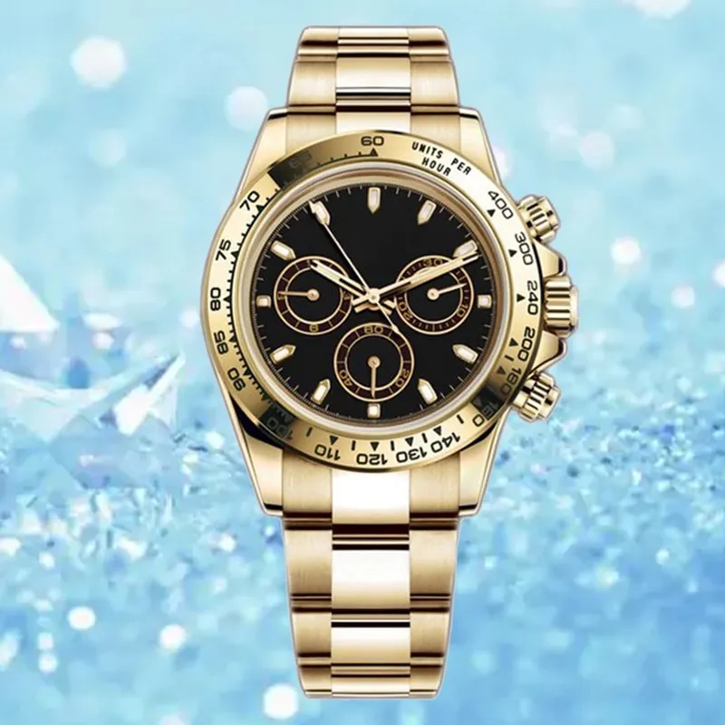 mens DAYTONGNA watch designer watches men ceramic bezel automatic mechanical movement with box waterproof designer Watches stainless steel strap orologio