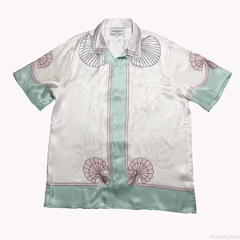 Casa Designer Fashion Clothing Shirts Tracksuits Casablanca 22ss Pink Shell Coral Loose Versatile Silk Short Sleeve Shirt for Men Women, Beige
Casa Designer Fashion Clothing Shirts Tracksuits Casablanca 22ss Pink Shell Coral Loose Versatile Silk Short Sleeve Shirt for Men Women, Beige
