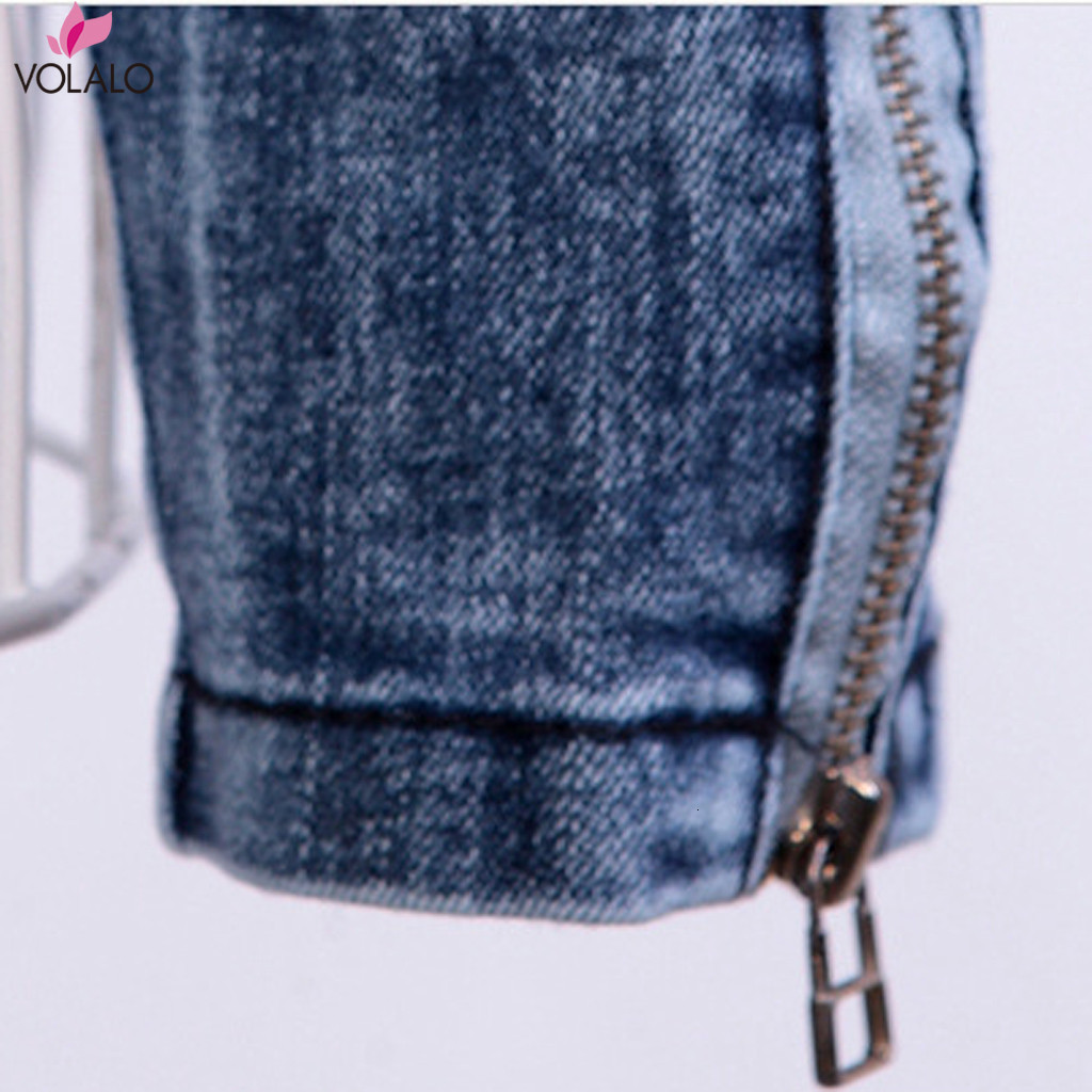 Women's Jackets VOLALO Arrivals Women Long Sleeve Denim Coat Ladies Casual Jacket Outwear Jeans Overcoat For Lady Femme 230721