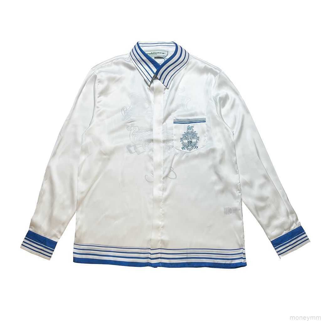 Casa Designer Fashion Clothing Shirts Tracksuits Casablanca 23ss White Blue Flying Fish Couple Fashion Brand Long Sleeve Shirt Loose Casual, Beige
Casa Designer Fashion Clothing Shirts Tracksuits Casablanca 23ss White Blue Flying Fish Couple Fashion Brand Long Sleeve Shirt Loose Casual, Beige