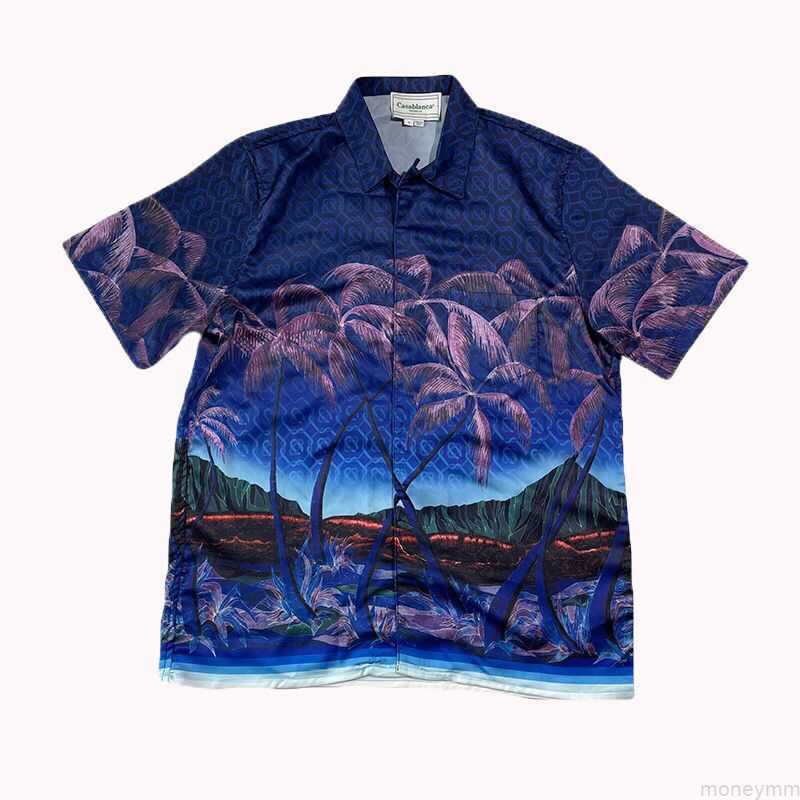 Casa Designer Fashion Clothing Shirts Tracksuits High Version Casablanca Sunset Silk Short Sleeve Shirt Sisili Lazy Style Couple Coconut Print for Men Women, Shipping fee
Casa Designer Fashion Clothing Shirts Tracksuits High Version Casablanca Sunset Silk Short Sleeve Shirt Sisili Lazy Style Couple Coconut Print for Men Women, Shipping fee