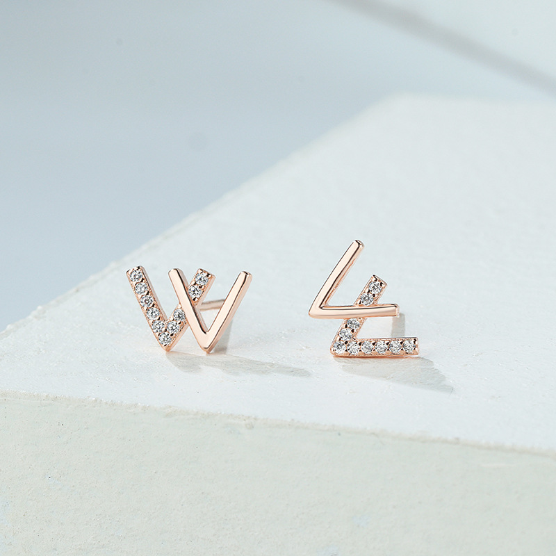 Real 925 Sterling Silver Hip Hop Inspired Micro Pave Diamond Stud Earrings for Men and Women