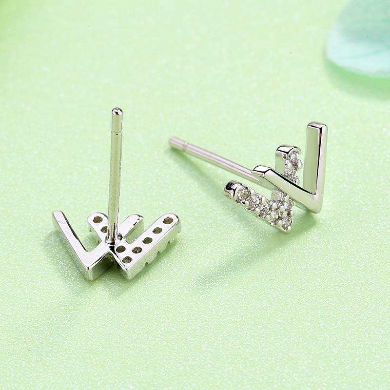 Real 925 Sterling Silver Hip Hop Inspired Micro Pave Diamond Stud Earrings for Men and Women