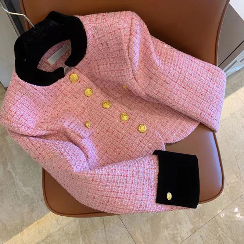 Women's Jackets Elegant Womens Tweed Cropped Tops Korean Fashion Short Jackets Slim Vintage Coats Sweet Chic Outwear Spring Casual Chaquetas 2307