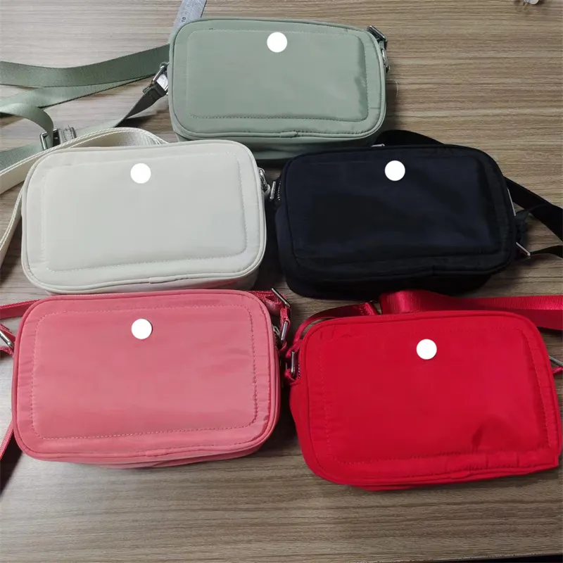 5 colors yoga Bag Women's crossbody Bag Canvas Camera Bag 2L Small capacity shoulder bag