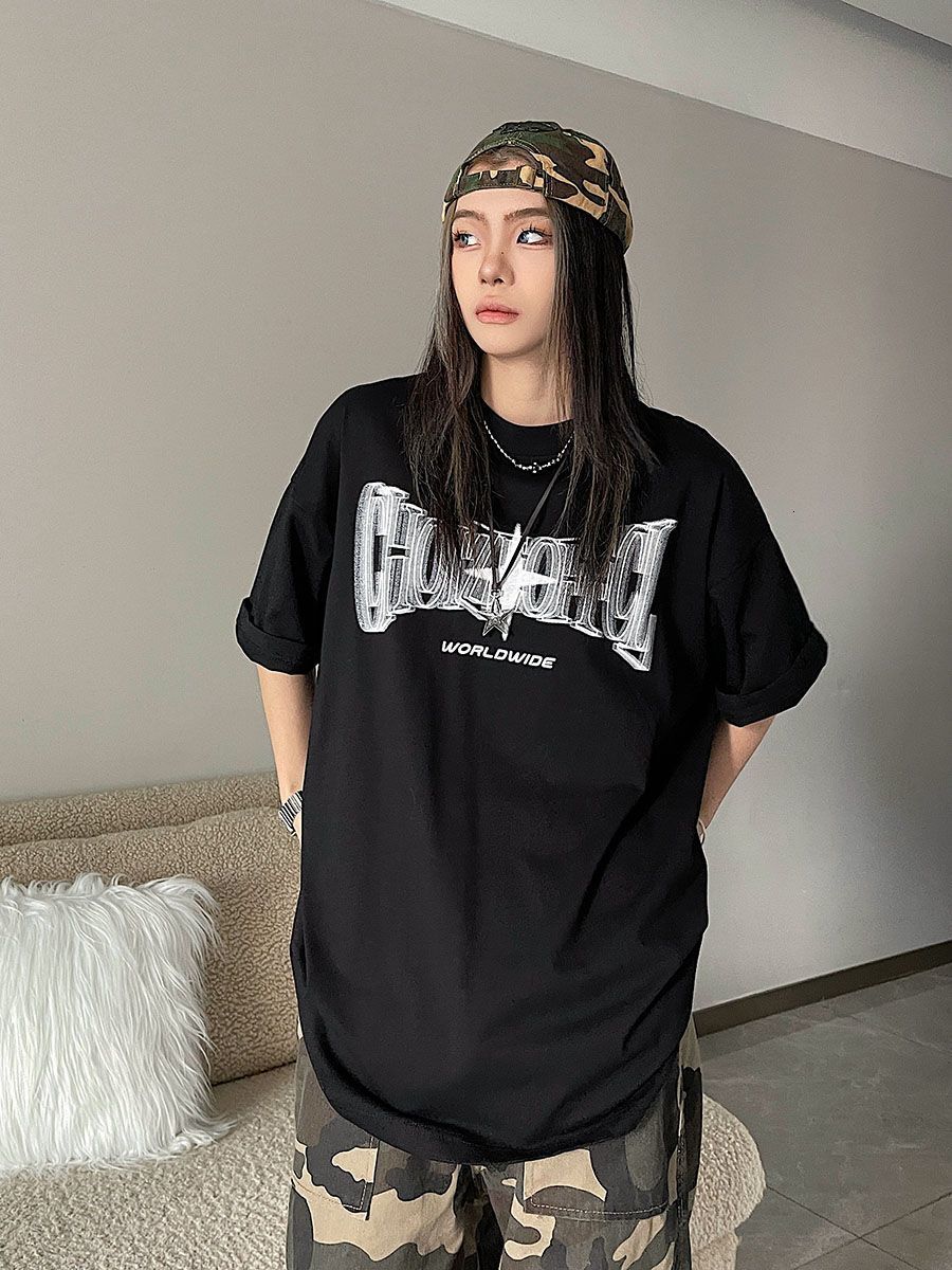Womens TShirt Y2K Korean Vintage Streetwear Star Kpop Acubi Harajuku Egirl Short Sleeve TShirts Grunge Aesthetics Oversized Tees Tops Clothes 230724