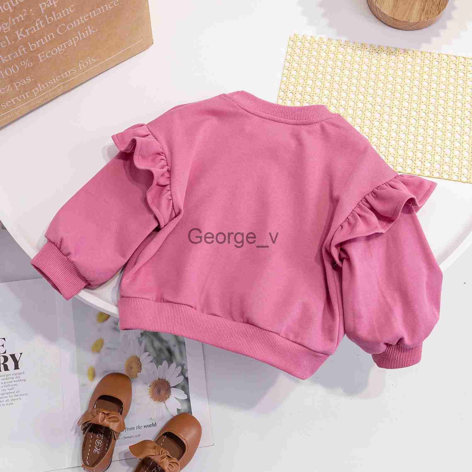 Hoodies Sweatshirts Girls Sweatshirts 2022 Autumn Winter Shirts for Kids Long Sleeve Children Tops Casual Baby Outerwear Toddler Outfits Clothes 16 J2