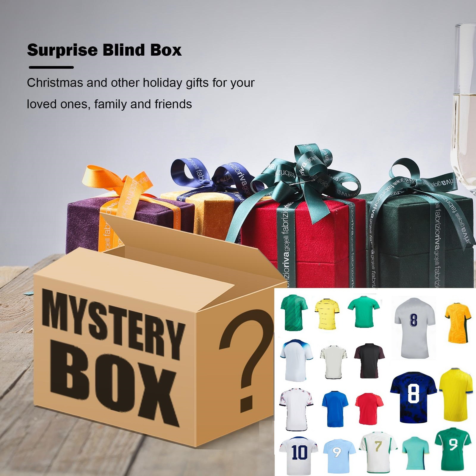 MYSTERY BOX Soccer Jerseys Clearance Promotion 18/19/20/21/21 Season Thai Quality Football Shirts Tops all new Jerseys Wear yakuda store hot