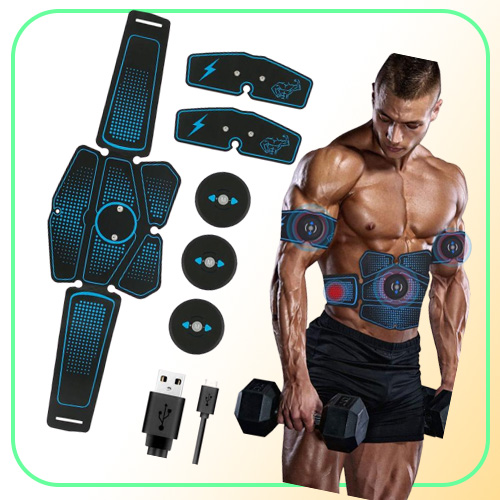 Full Set EMS Wireless Muscle Stimulator Trainer Smart Fitness Abdominal Training Hip Trainer Machine Electric Muscle Stimulator