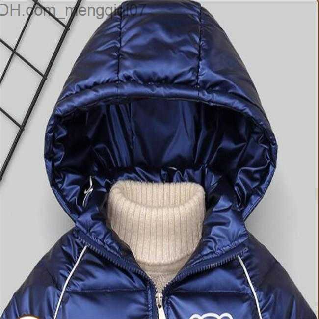 Down Coat Kids Hooded Thick Duck Down Coat Jackets Children Boys Girls Outerwear 2-6 Years Winter Clothes H241106