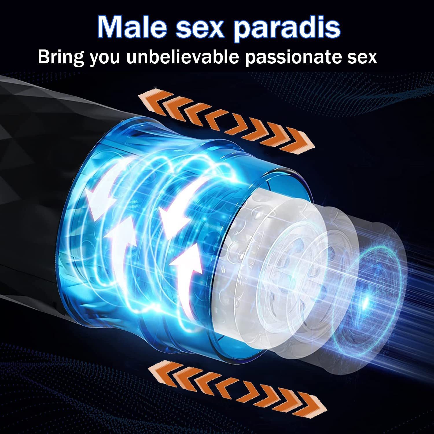 Masturbators Hannibal Male Masturbators Cup Telescopic Rotation Penis Stimulation Electric Vagina Oral Sex Toy for Male 230720