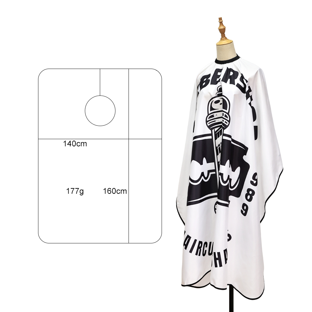 Cutting Cape Professional Barber Cape Retro Pattern with Snap Closure Waterproof Hair Salon Cutting Apron Haircut Beard Hairdressing Cloth 230724