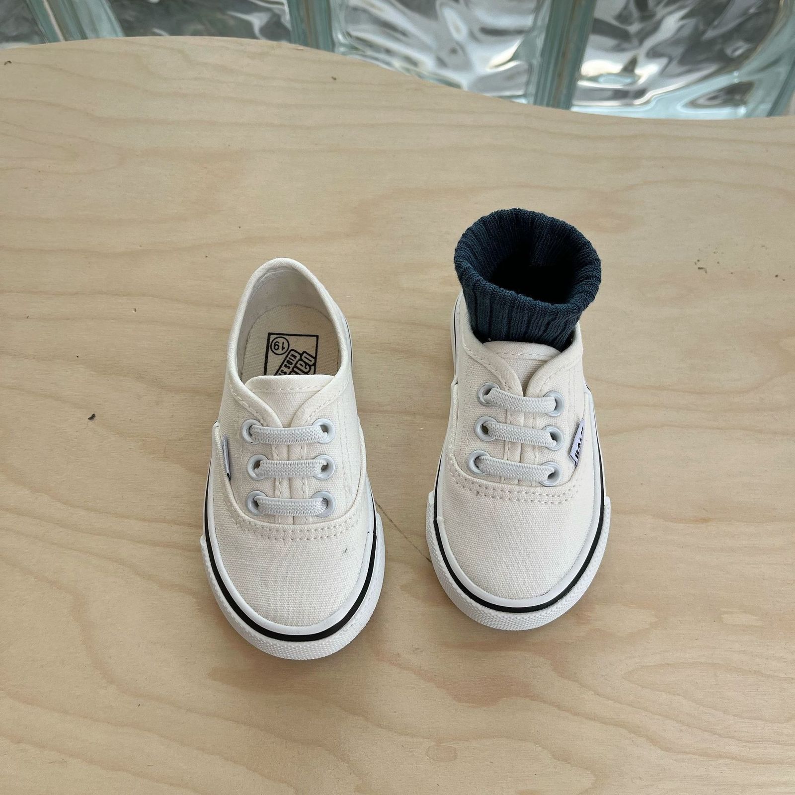 Sneakers Toddler Boy Shoes Spring Canvas Shoes Korean Girls' Fashion Board Shoes Baby Indoor Slip on White Shoes 230721