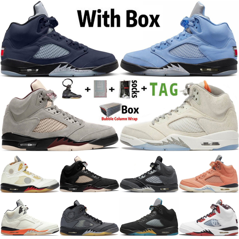 2025 With Box Mens Basketball Shoes University Blue Lucky Green A Ma Black Light Bone Georgetown Craft Sail Oreo Men Sports Women Sneakers Trainers Size 13