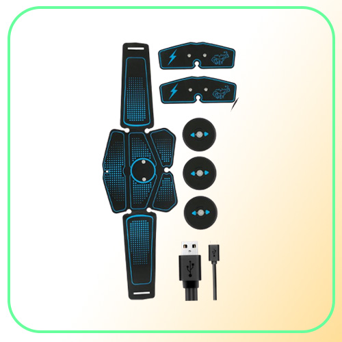 Full Set EMS Wireless Muscle Stimulator Trainer Smart Fitness Abdominal Training Hip Trainer Machine Electric Muscle Stimulator