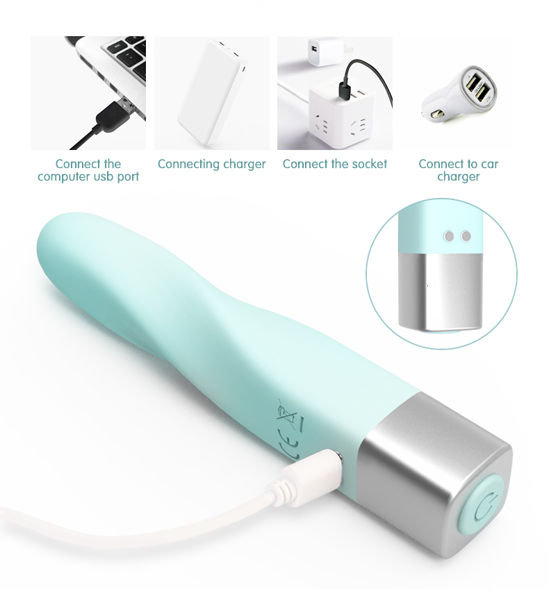 Vibrators 16 speed USB bullet vibrator Women's mini vibrating lipstick finger vibrator 230724
