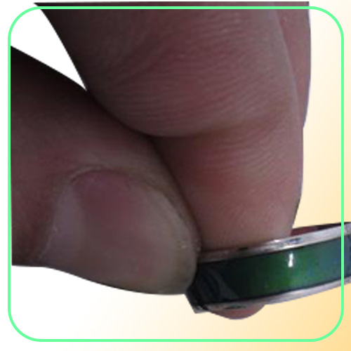 whloe 100Pcslot Whole Jewelery Bulks Mixed Change Color Silver Plated Mood Ring Temperature Emotion Feeling Rings For Wom