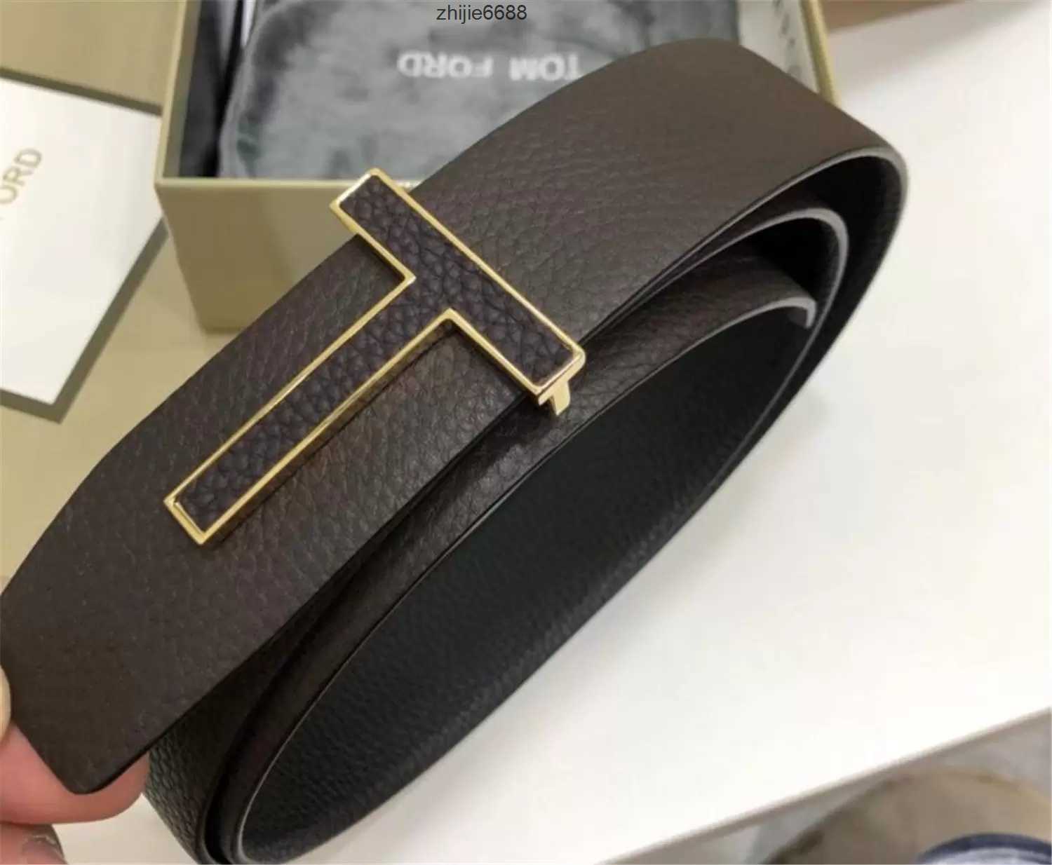 T tom-fords Top Leather AAA Designer Buckle Genuine Belt High Belts Quality Luxury Designer Buckle Men Women Fashion Clothing Accessories Waistband With Box Du