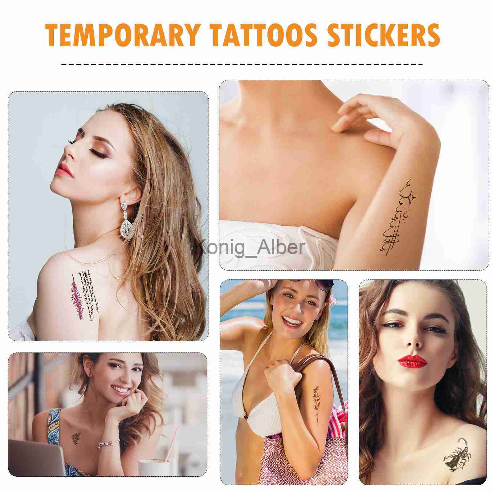 Temporary Tattoos 60 Sheets Mens Totem Tattoo Black Sticker Arm Tattoos Adulting Stickers Tattoo Stickers Small Fresh Body Tattoos Mens x0724