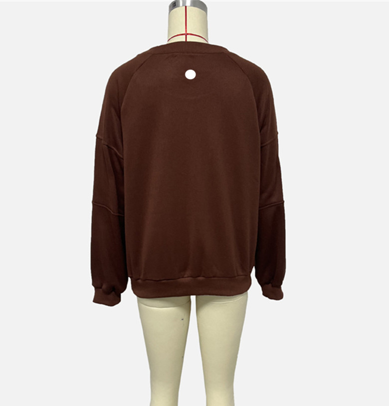 Women Pullover Fitness Autumn Sweater Outdoor Running Loose Womens Long Sleeve Sweatshirts WY8036