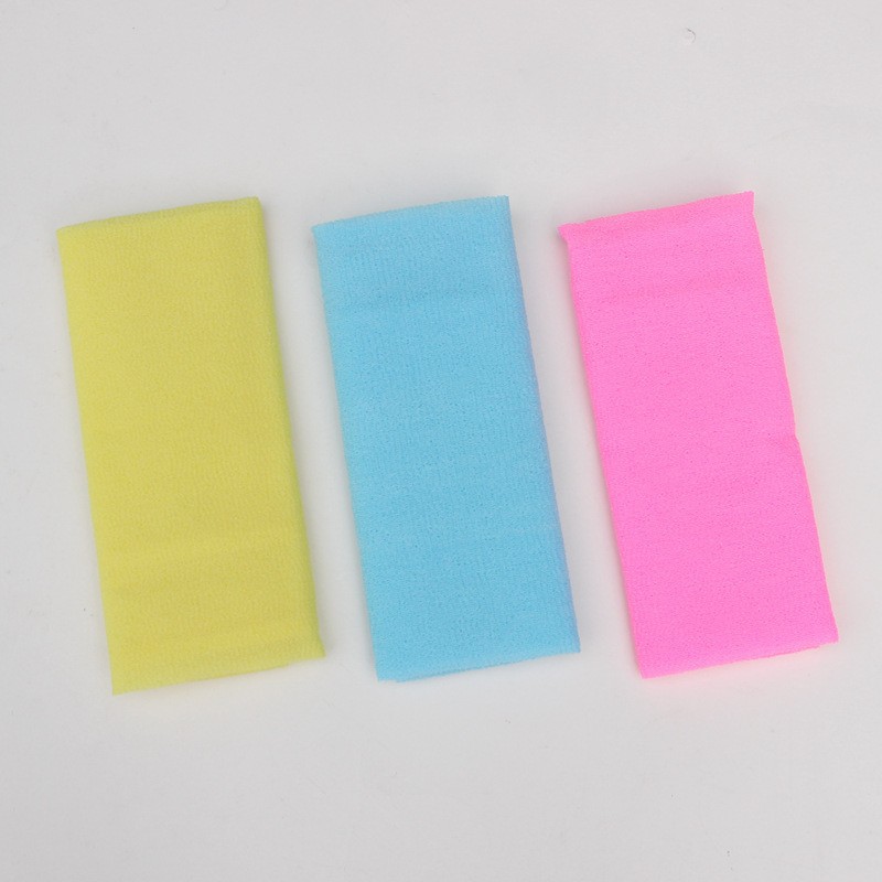 30x90cm Novel Multicolor Salux Nylon Japanese Exfoliation Beauty Care Bath Cloth Towel Back Scrub Cream