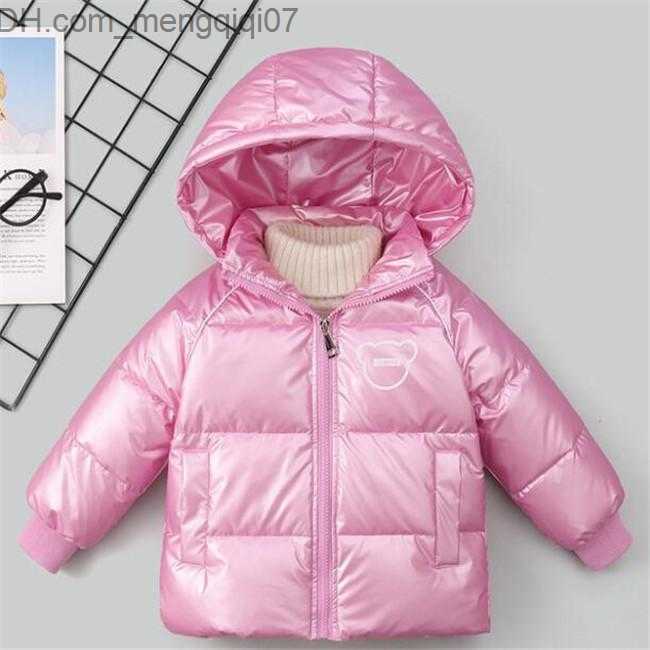 Down Coat Kids Hooded Thick Duck Down Coat Jackets Children Boys Girls Outerwear 2-6 Years Winter Clothes H241106